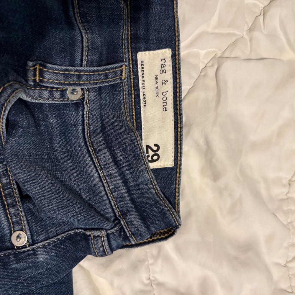 NWT rag & bone Serena High-Rise Wide-Leg Jeans - Size 29 - Picture 3 of 10